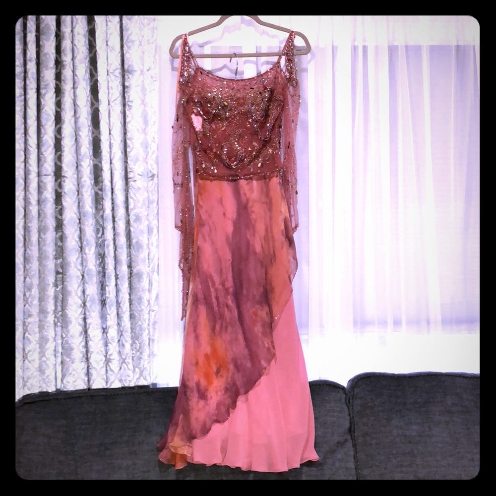 One of a kind Designer Vintage Beaded evening gown